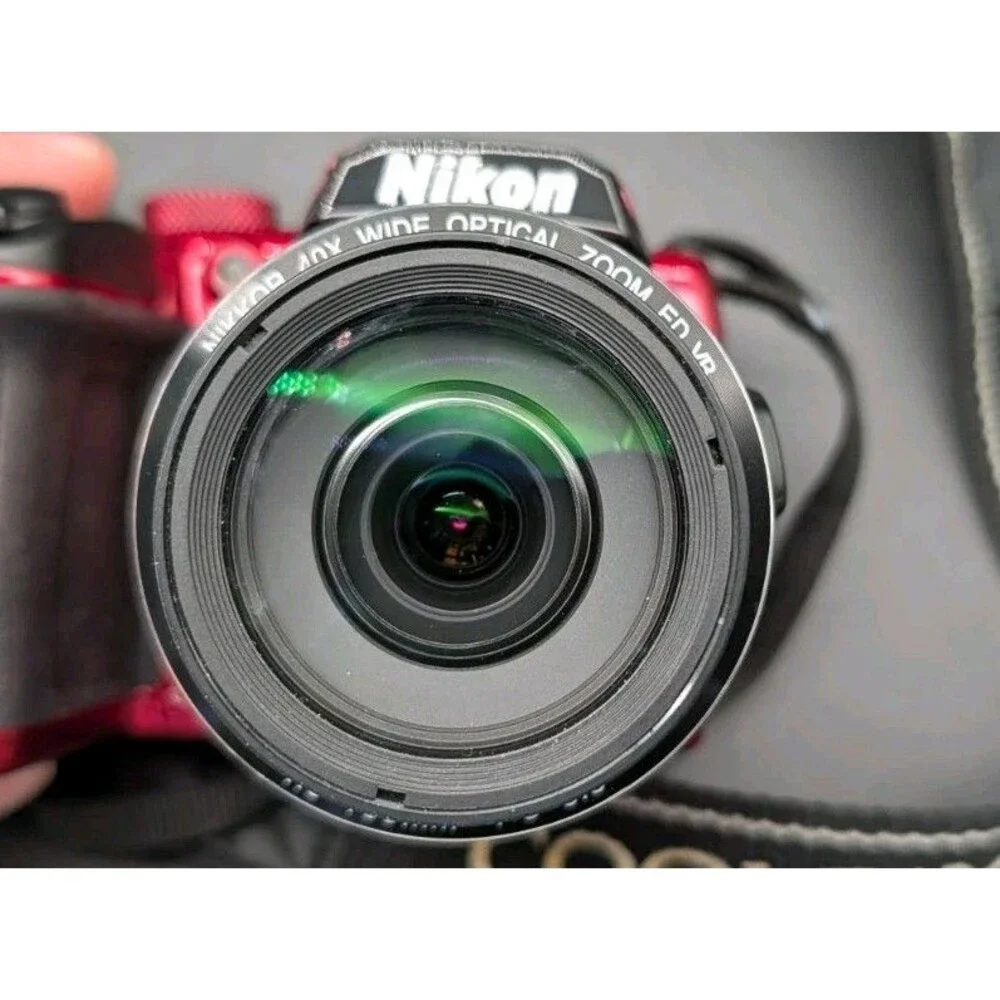 Nikon Coolpix B500 Digital Camera Red 16.0MP 40X Wide Optical Zoom